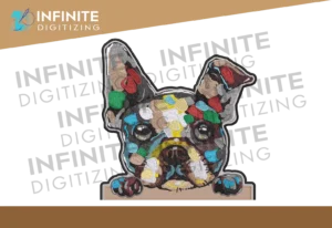 Dog Embroidery Digitizing Artwork